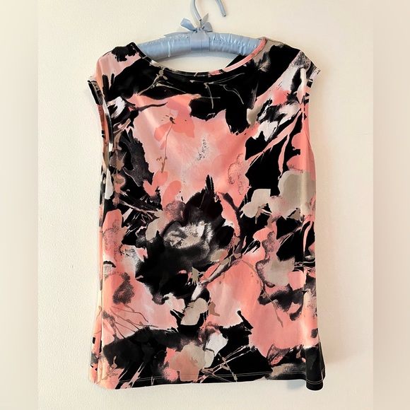 Vintage Y2K Pink and Black Asymmetric Top - Picture 2 of 5